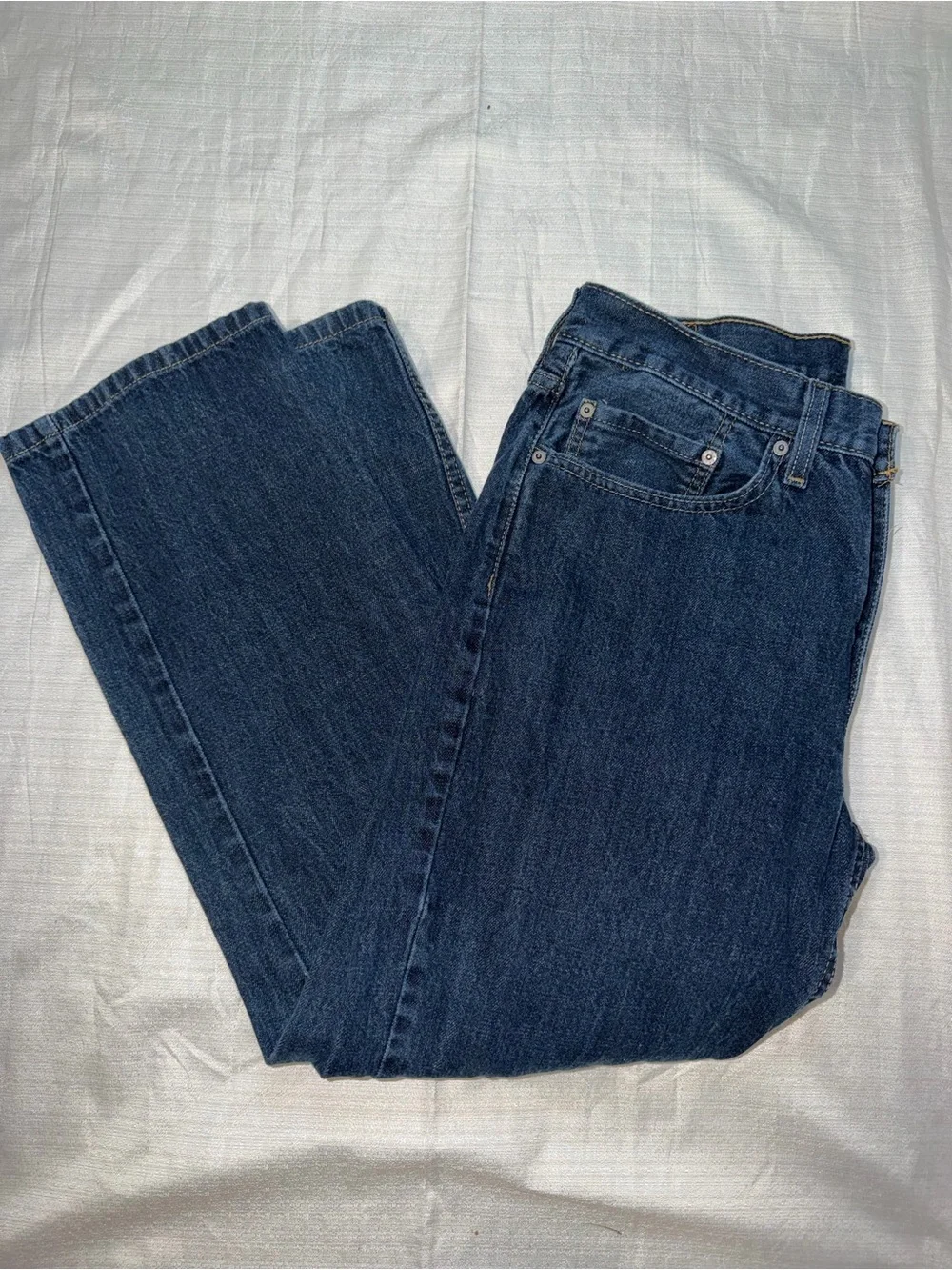 Levi's 514 Straight Fit Men's Jeans Dark Wash Blue Denim 34x30 100% Cotton